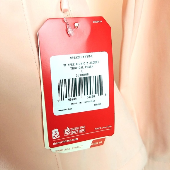 The North Face Peach Large Apex Bionic 2 Jacket - Picture 4 of 7